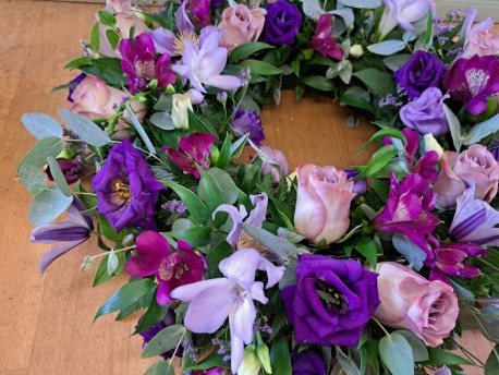 Violet Hues Wreath