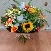 Sunshine Wildflower Hand-tied